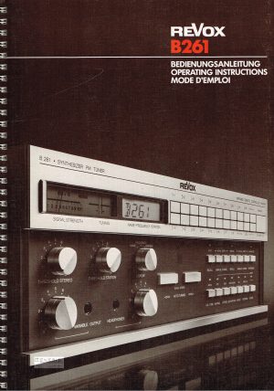 ReVox B261 Benutzerhandbuch
